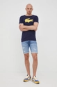 Rifľové krátke nohavice Pepe Jeans Stanley Short modrá