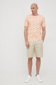 Sisley pantaloni scurti din bumbac 4LPKS900I.39A bej SS22