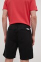 Odzież Superdry szorty z domieszką lnu M7110298A.02A czarny