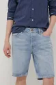 modra Superdry jeans kratke hlače Moški