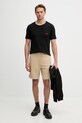 HUGO trenirka kratke hlače moške bombažne Diz222 50466196 bež AA00