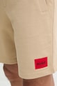 HUGO trenirka kratke hlače moške bombažne Diz222 bež 50466196
