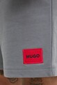 Bavlnené šortky HUGO Diz222 sivá 50466196