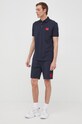 HUGO pantaloncini in cotone 50466196 blu navy AA00