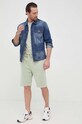Bavlněné šortky United Colors of Benetton 3HQLU900B.911 zelená SS22