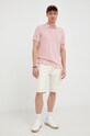 Lee szorty jeansowe L73ESM49 beżowy SS22