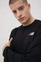 čierna Tréningové tričko s dlhým rukávom New Balance MT13096BK