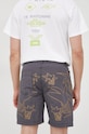 Odzież Desigual szorty bawełniane 22SMPW15 22SMPW15 szary
