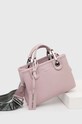 Emporio Armani borsa a mano in pelle pelle fiore rosa Y3D176.YFO5E