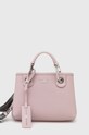 Emporio Armani borsa a mano in pelle rosa Y3D176.YFO5E