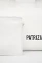 Δερμάτινη τσάντα Patrizia Pepe λευκό