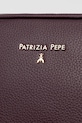 Δερμάτινη τσάντα Patrizia Pepe μπορντό CB8985.L001