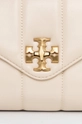 Δερμάτινη τσάντα Tory Burch μπεζ