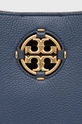 Δερμάτινη τσάντα Tory Burch μπλε