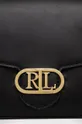 μαύρο Δερμάτινη τσάντα Lauren Ralph Lauren