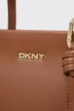 Kožená kabelka Dkny hnedá