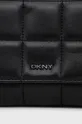 μαύρο Δερμάτινη τσάντα Dkny