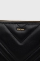 Dkny Torebka skórzana R13EBG29 czarny