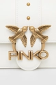 λευκό Δερμάτινη τσάντα Pinko