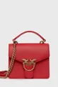 κόκκινο Pinko - Δερμάτινη τσάντα Γυναικεία