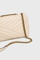 Tory Burch torebka skórzana Kira Chevron Small beżowy 90452.122