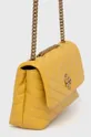 Δερμάτινη τσάντα Tory Burch κίτρινο