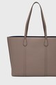 Accesorii Tory Burch poseta de piele 81932.093 maro