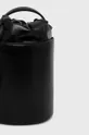 czarny Karl Lagerfeld torebka skórzana 220W3021