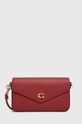 Шкіряна сумочка Coach лицьова шкіра червоний C8439
