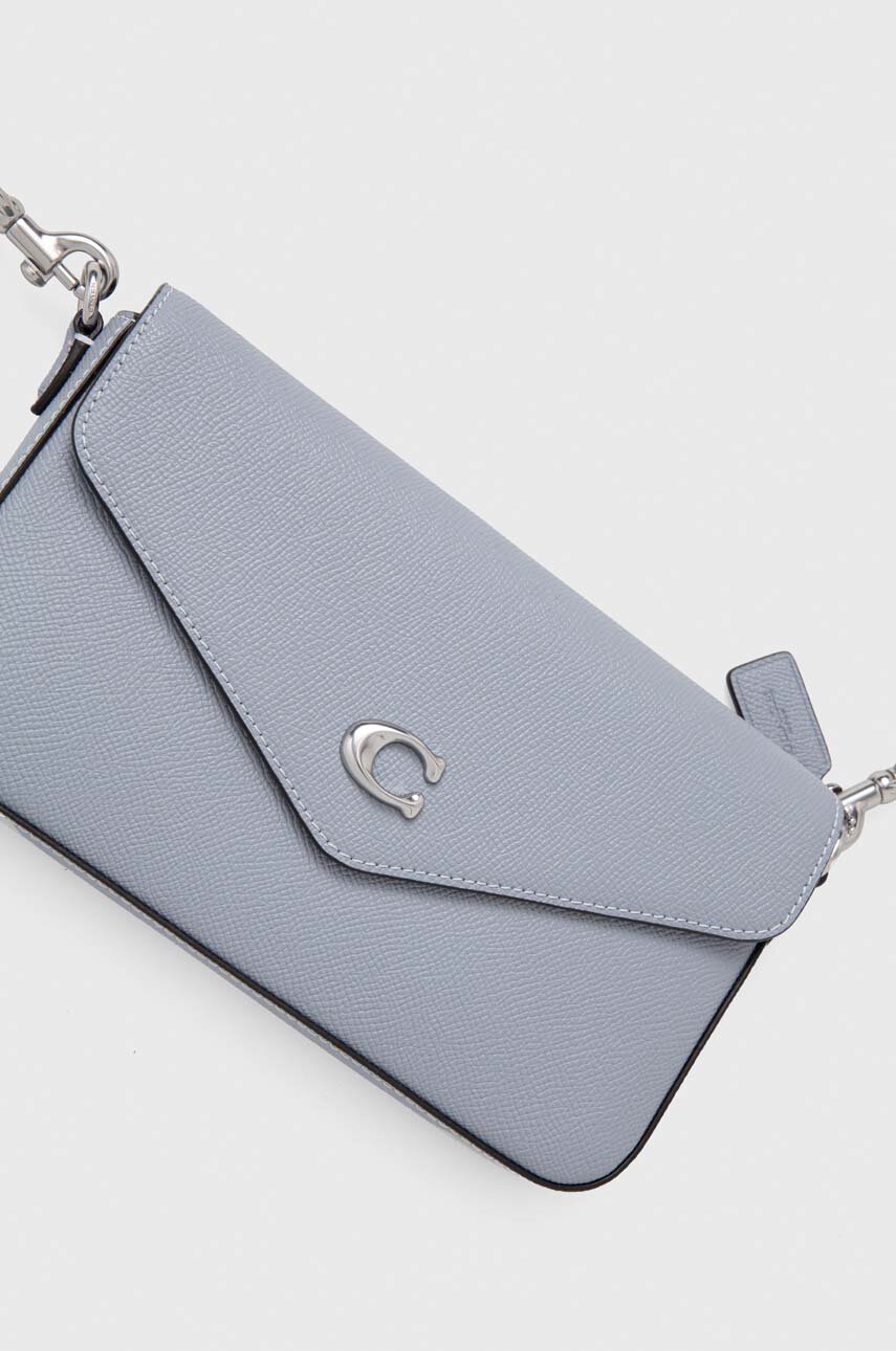 Шкіряна сумочка Coach сірий C8439