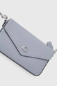 grigio Coach borsa a mano in pelle