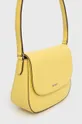 Δερμάτινη τσάντα DKNY κίτρινο