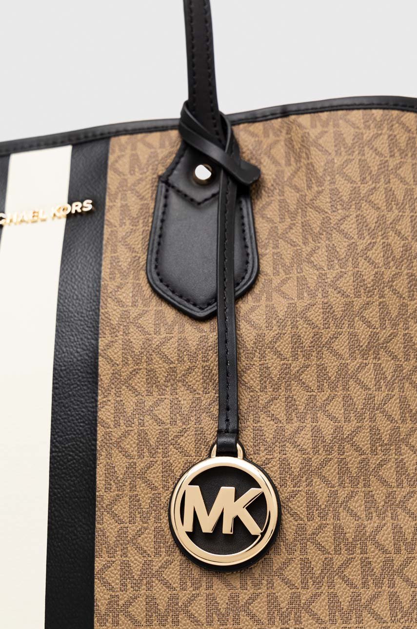 MICHAEL Michael Kors torebka Materiał zasadniczy: 67 % Polichlorek winylu, 17 % Poliester, 14 % Bawełna, 2 % Poliuretan, Podszewka: 100 % Bawełna, Inne materiały: 100 % Skóra naturalna