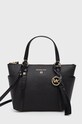 Kožená kabelka MICHAEL Michael Kors přírodní kůže černá 30T0GNXT1L