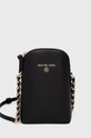 MICHAEL Michael Kors husa din piele pentru telefon pentru telefon negru 32T0GT9C1L