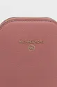 Δερμάτινη τσάντα MICHAEL Michael Kors ροζ
