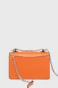 oranžna Usnjena torbica Karl Lagerfeld