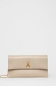 Patrizia Pepe kopertówka skórzana skóra licowa beżowy CB5460.L011