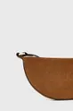 brązowy AllSaints torebka zamszowa HALF MOON XBODY