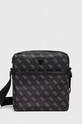 Malá taška Guess VEZZOLA imitácia kože čierna HMEVZL.P2258