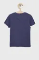 Παιδικό βαμβακερό μπλουζάκι Tommy Hilfiger μωβ