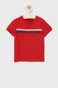 rdeča Tommy Hilfiger otroška majica Fantovski