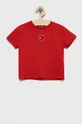 rdeča Tommy Hilfiger bombažna otroška majica Fantovski