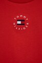 Băieți Tommy Hilfiger tricou de bumbac pentru copii KS0KS00240.PPYY rosu