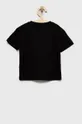 Detské bavlnené tričko Tommy Hilfiger čierna
