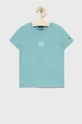 modrá Detské bavlnené tričko Tommy Hilfiger Chlapčenský