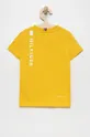 Tommy Hilfiger t-shirt dziecięcy żółty
