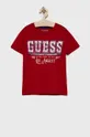 κόκκινο Guess - Παιδικό βαμβακερό μπλουζάκι Για αγόρια