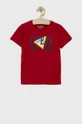 κόκκινο Παιδικό βαμβακερό μπλουζάκι Guess Για αγόρια