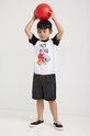 Desigual t-shirt bawełniany dziecięcy 22SBTK05 nadruk biały 22SBTK05